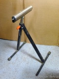 Wolfcraft roller stand has a max capacity of 250 lbs and extends to about 44