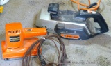 Black & Decker Deluxe 2-speed sander and another sander. Both motors sound very rough, may be an