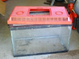 Glass tank with screen lid is 20
