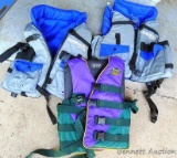 Two Evinrude Pro Team boating vests chest size 40-48 in like new condition; Stearns Infinity