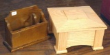 Nice handcrafted oak trinket box is 7