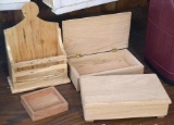 Two handcrafted boxes 5-1/2