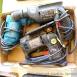Makita hand drill, runs but sounds rough and keyless chuck is loose; Master Mechanic 1/3 HP variable