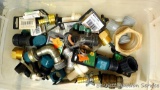 Collection of hose fittings, repair parts, 2-way fittings and more.