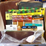 Large assortment of sand paper sizes and grits for every project.