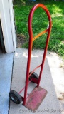 Metal hand cart is 16-3/4