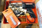 Weller soldering gun 8200N with solder and case; more.