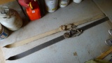 Vintage wooden skis would look great on your wall. Also includes a ski pole. Skis are almost 7'