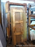 Pieces for a wood rack; 3 larger pieces stand about 92