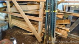 Two shelves of lumber as pictured. Several pieces are around 9' long.