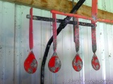 Stand alone target stand has 5 movable targets. Targets are 2-1/2
