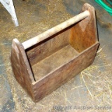 Cute wooden tool box is about 15