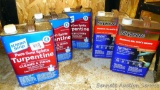 Klean Strip Pure Gum Spirits Turpentine thinner and Strypeeze Semi-Paste stripper. One Klean Strip