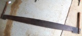Two-man crosscut saw is about 58