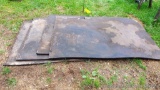 Four rubber horse stall workshop mats are about 6' x 4'. One cut-out noted, see pics. Almost 3/4