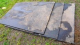 Three rubber horse stall mats are almost 3/4