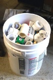 5 gal bucket holds wax toilet bowl rings, and lots of 1-1/2