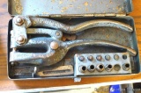 Whitney No. 4-B Metal hole punch is 8-1/4