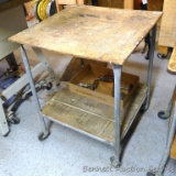 Handy rolling cart has an extra shelf below. Measures approx 24