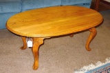 Nice oak coffee table measures approx. 4' x 2'4