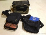 Two trap shooter's bags and an Outdoor Life tote bag is 12