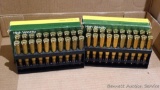 40 rounds total Remington .30-06 Springfield - 20 rounds of 150 grain PSP and 20 rounds 180 grain
