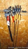 Six woodworking clamps up to approx 40