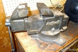 Buffalo No 4 swiveling bench vise is about 8