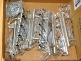 Eleven stainless satin finish drawer or cabinet pulls are each 6
