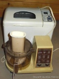 Hamilton Beach dual-speed food processor; Sunbeam 2 lb. Express bread maker. Both turn on.