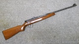Side lever spring action .22 cal pellet rifle has fully adjustable rear sight and is adult sized.