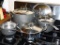 Cuisinart cookware includes 8 quart stock pot with lid; steamer basket with lid is 8-1/2