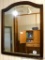Nice old mirror with wooden frame measures approx. 24