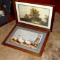 Two nicely framed and matted prints, larger is 23