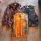 Men's Columbia camo jacket is size XXL; Gander Guide Series 3XL game vest; Quail Limited XXL camo
