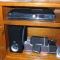 RCA DVD Home Theater system with six speakers, player and remote. Powers up.