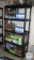 Nice shelving unit is approx. 36