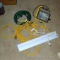 Heavy duty 12 gauge Yellow Jacket extension cord is approx. 25', 2' under counter light, Halogen