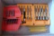 Pittsburgh 11 pc. SAE Quick change nut driver set in plastic carry case; partial set of nut drivers