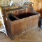 Delightful antique kindling or wood box for next to the cookstove is 3'8