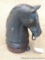 Cast iron horse head post topper is 14