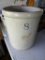 8 gallon Red Wing stoneware crock is in overall good condition. A couple of small cracks noted.