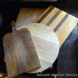 Four wooden cutting boards in good shape. Largest is 12