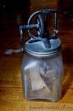 Dazey butter churn No. 40 was patented Feb. 14, '22. Looks complete and original. In good condition.