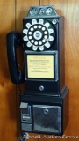 Neat Classic Edition reproduction of a 1956 pay phone is in good condition. 18-1/2