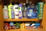 No shipping. New bars of soap, toothpaste, mouthwash, shampoo, wraps, body wipes, plus partials of