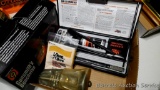 No shipping. Hoppe's No. 9 Gunsmith's bench vise with original box; KleenBore gun cleaning kit