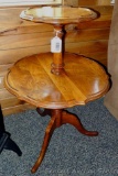 Two tiered side table stands approx. 30