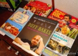 Cookbooks - Pioneer Woman Dinnertime; Duff Bakes; Complete Mediterranean Cookbook; more.