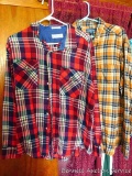 Croft & Barrow size large flannel; St. John's Bay shirt is XL. Both in good shape.